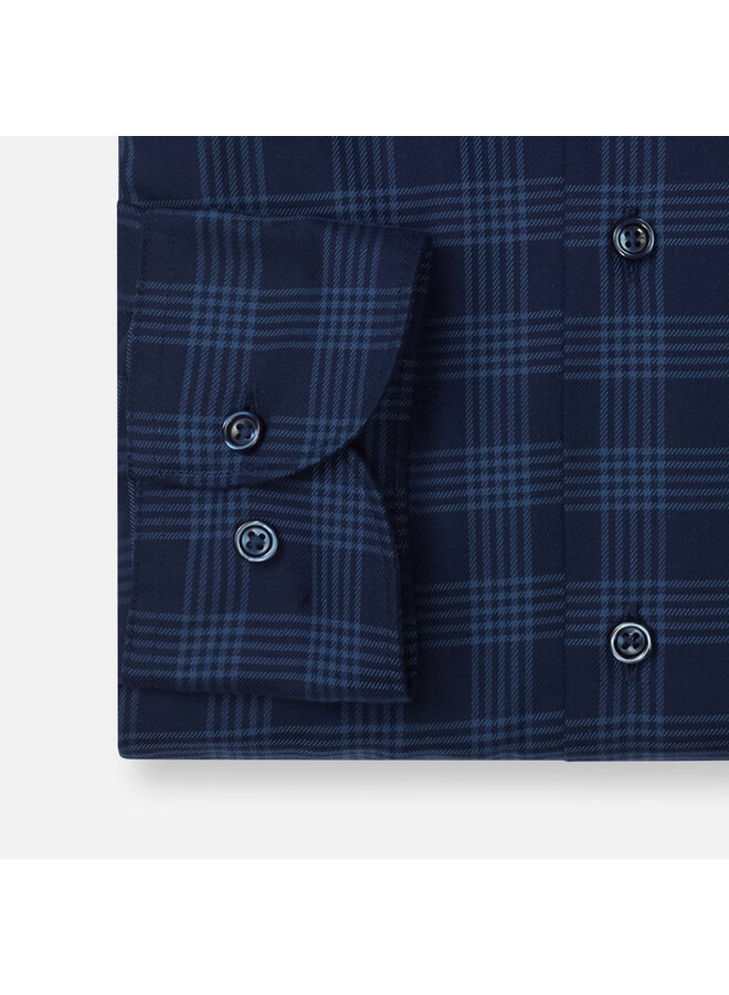 Overhemd Ruit Navy Modern Fit Luxor 1297 24 18