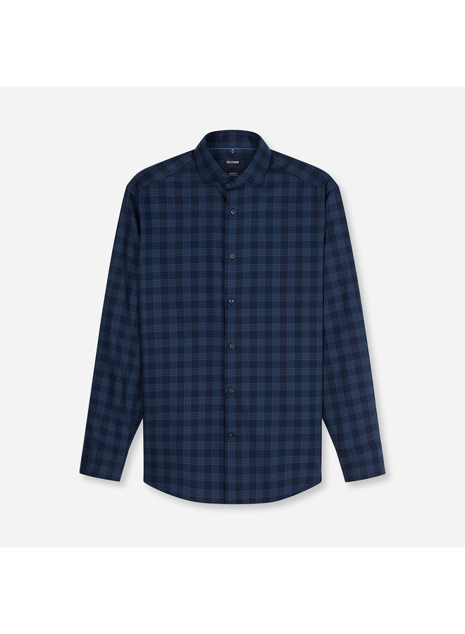 Overhemd Ruit Navy Modern Fit Luxor 1297 24 18