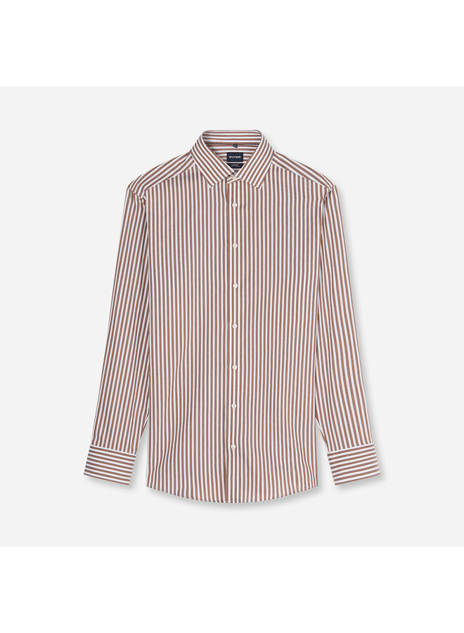 Overhemd Streep Nougat Modern Fit Luxor 1288 24 27