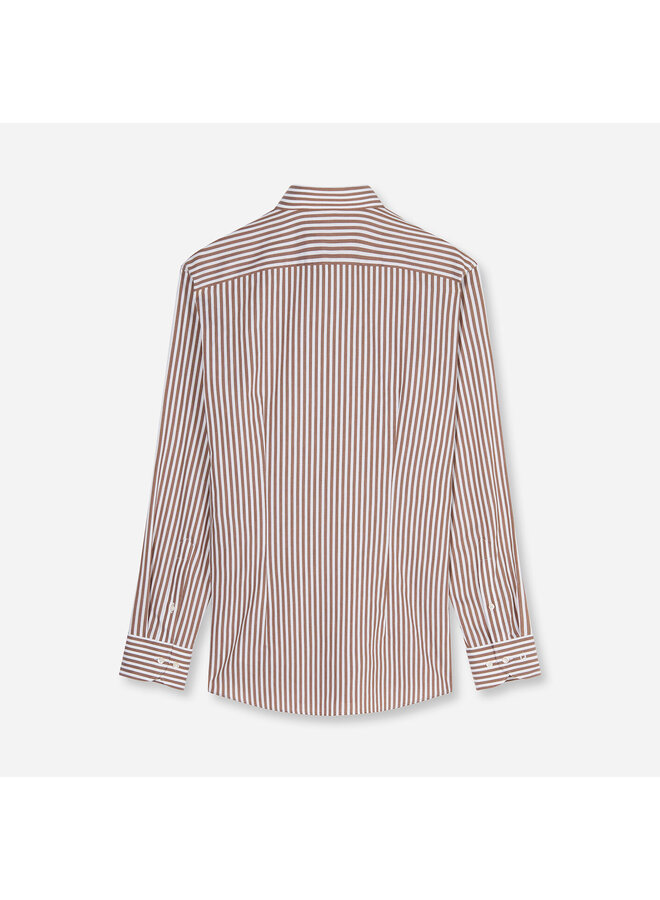 Overhemd Streep Nougat Modern Fit Luxor 1288 24 27