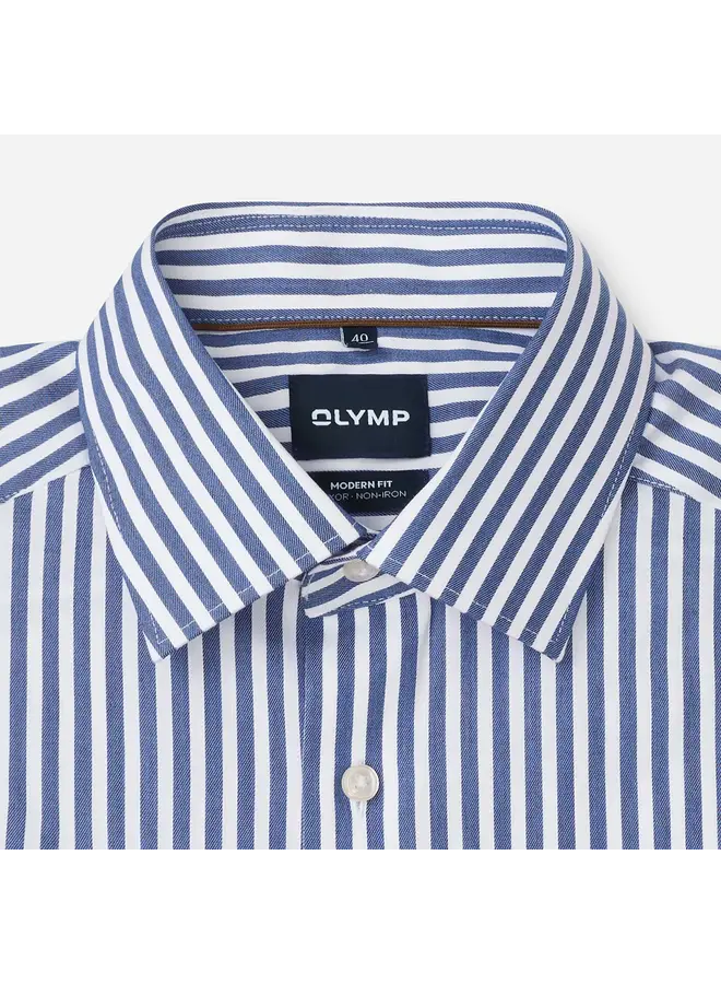 Overhemd Streep Navy Modern Fit Luxor 1288 24 18
