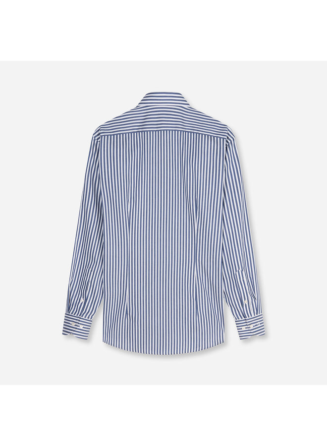 Overhemd Streep Navy Modern Fit Luxor 1288 24 18