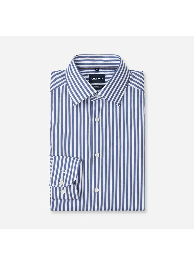 Overhemd Streep Navy Modern Fit Luxor 1288 24 18