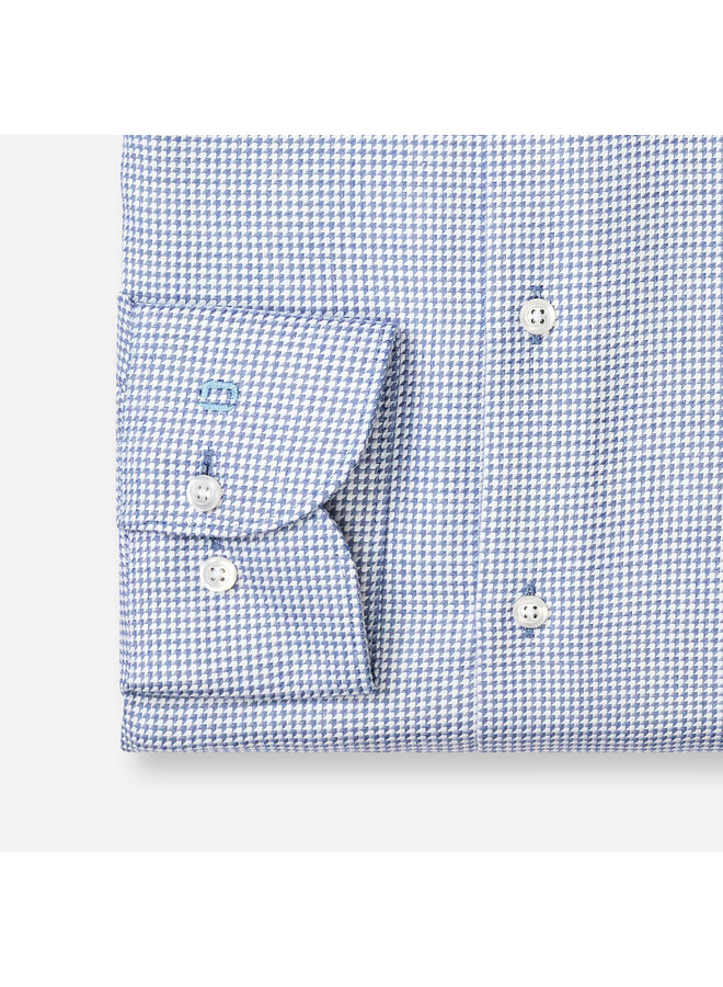 Overhemd Printje Blauw Modern Fit Luxor 1364 24 19