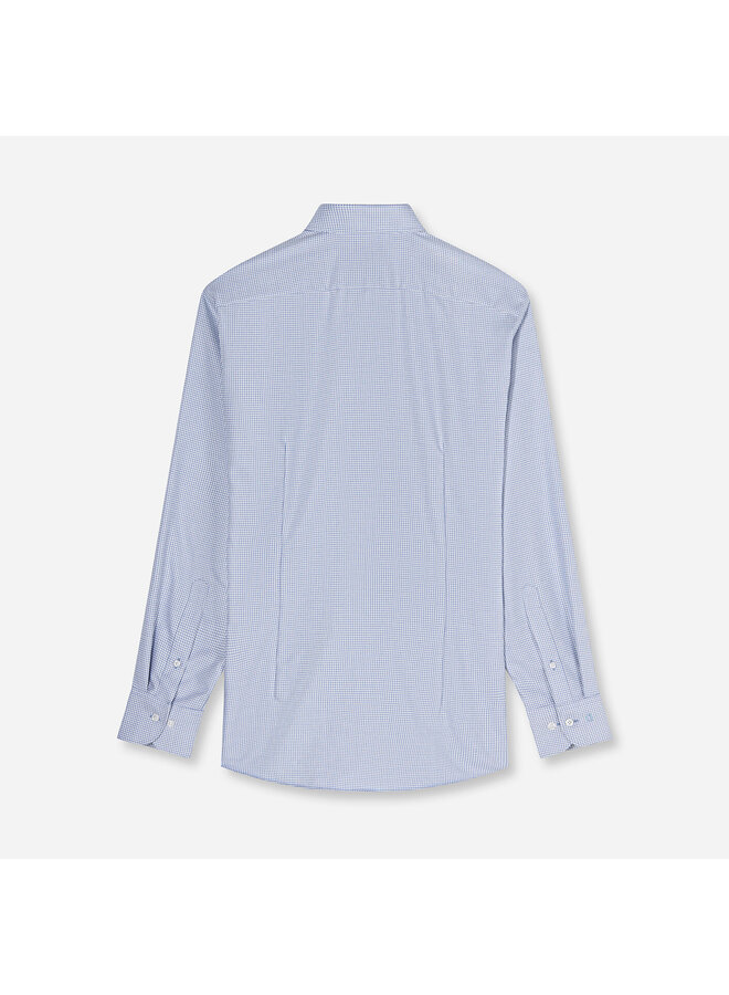 Overhemd Printje Blauw Modern Fit Luxor 1364 24 19