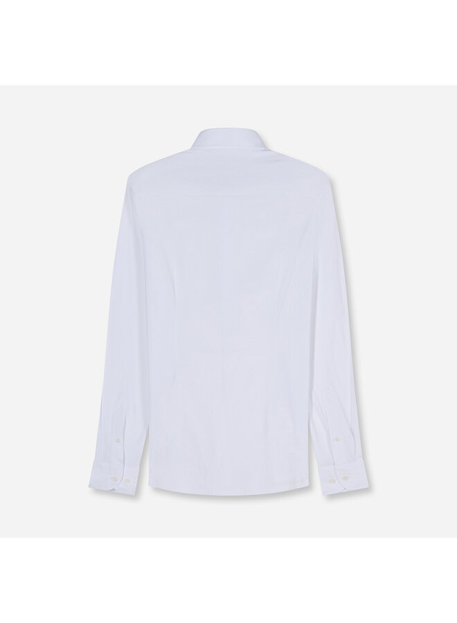 Overhemd Knitted 24/7 Modern-Fit Wit 1202 64 00
