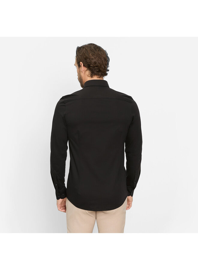 Overhemd Knitted 24/7 Body-Fit Zwart 2008 64 68
