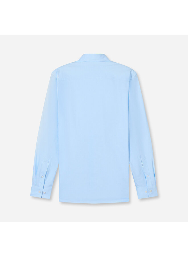 Overhemd Knitted 24/7 Modern-Fit Structuur Licht Blauw 1231 84 11