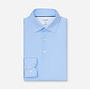 Polo Lange Mouw Knitted 24/7 Body-Fit Structuur Licht Blauw 2120 14 11