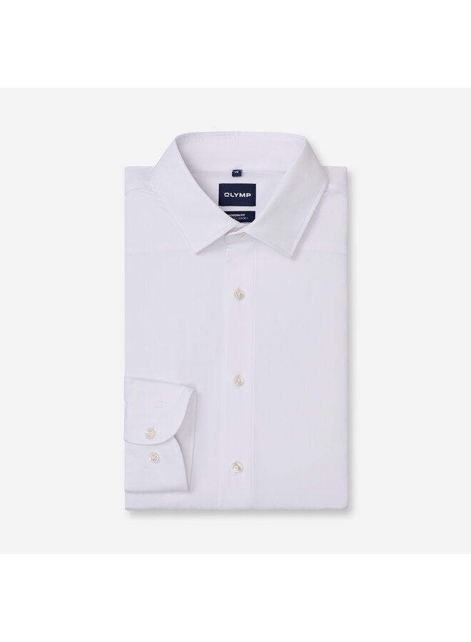 Overhemd Wit Knitted 24/7 Modern Fit 1245 24 00
