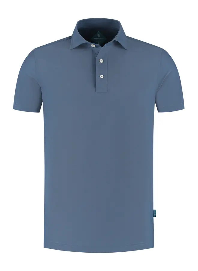 Polo Korte Mouw Pique Performance 7.41.400.780-014 Mid Blauw