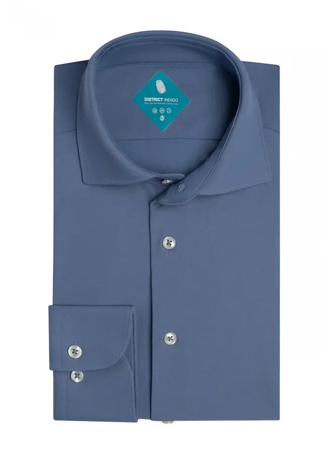 Overhemd Pique Performance 7.31.025.780-016 Blauw