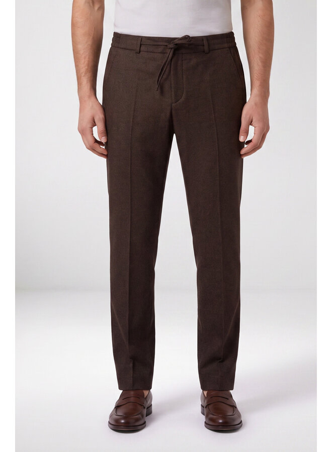 Broek / Chino Knitted Certosa 621062 Col. 80 Chocolate Brown