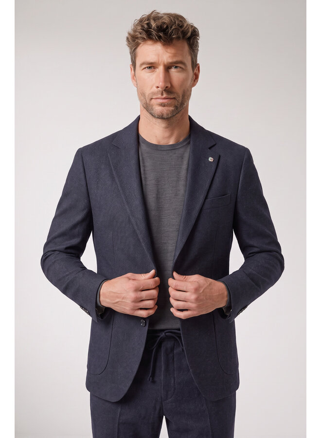 Broek / Chino Knitted Certosa 621062 Col. 60 Navy