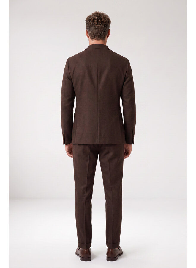 Broek / Chino Knitted Certosa 621062 Col. 80 Chocolate Brown