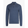 Merino Half Zip Pullover 118265001 Kleur 650000 Mid Blue