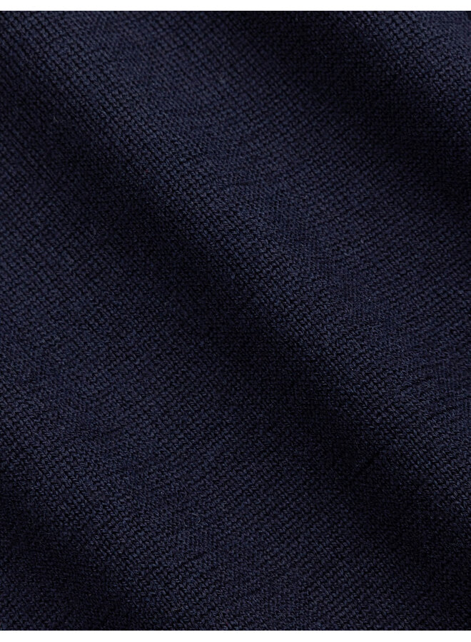 Merino Half Zip Pullover 118265001 Kleur 699000 Dark Blue