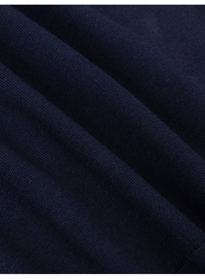 Merino Half Zip Pullover 118265001 Kleur 699000 Dark Blue