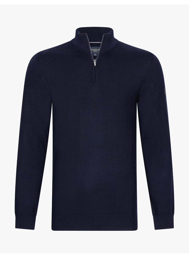 Merino Half Zip Pullover 118265001 Kleur 699000 Dark Blue