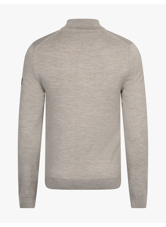 Merino Half Zip Pullover 118265001 Kleur 841000 Light Taupe