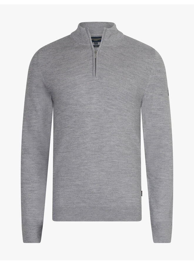 Merino Half Zip Pullover 118265001 Kleur 900000 Light Grey