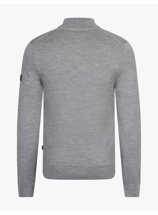 Merino Half Zip Pullover 118265001 Kleur 900000 Light Grey