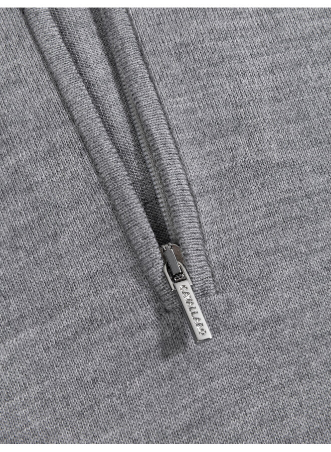 Merino Half Zip Pullover 118265001 Kleur 900000 Light Grey