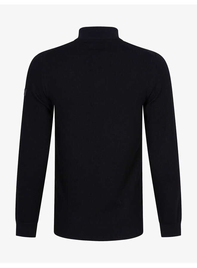 Merino Half Zip Pullover 118265001 Kleur 999000 Black