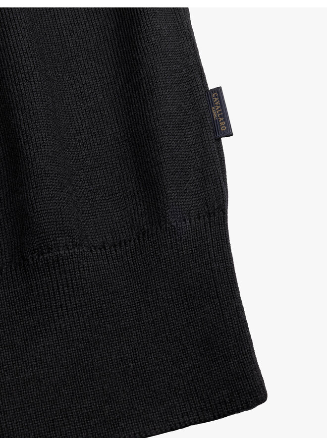 Merino Half Zip Pullover 118265001 Kleur 999000 Black