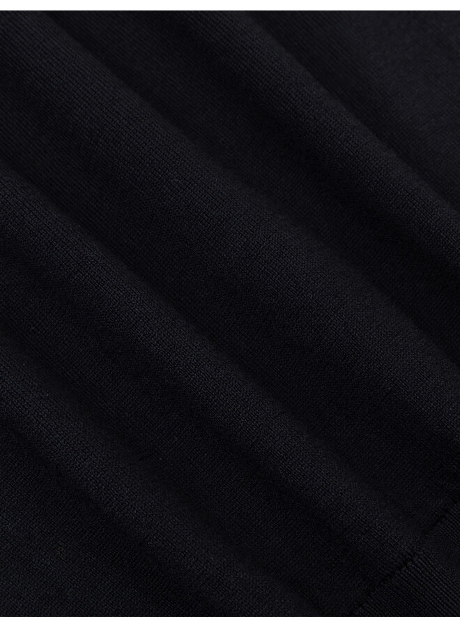 Merino Half Zip Pullover 118265001 Kleur 999000 Black