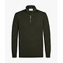 Half Zip Luxury Basic Donkergroen PPXJ30002C
