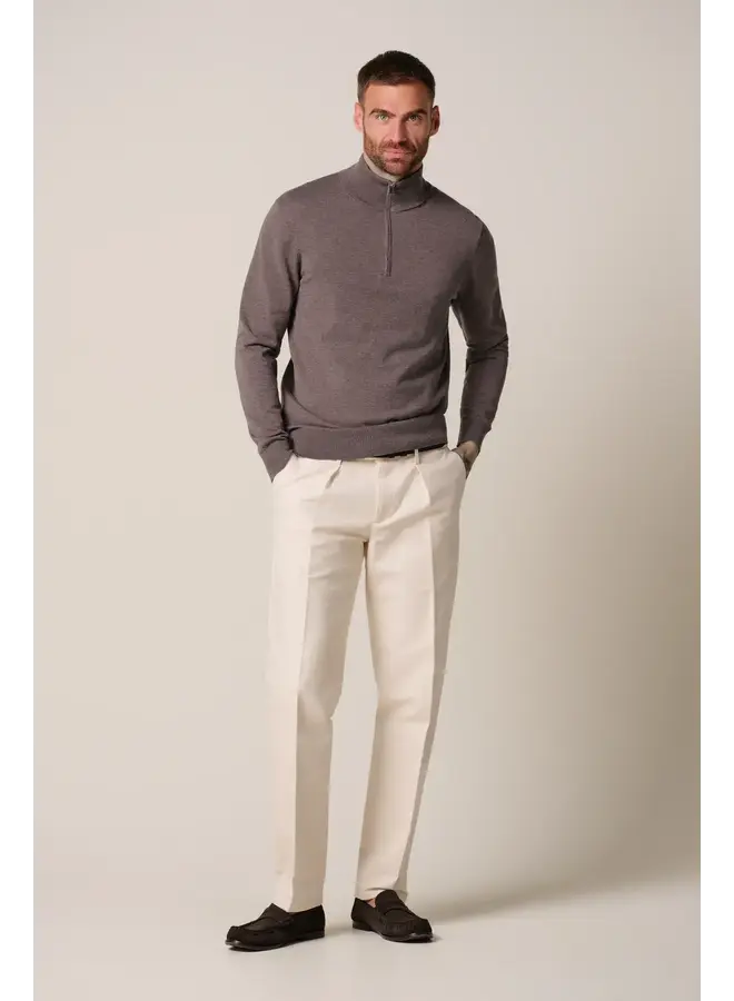 Half Zip Luxury Basic Aubergine PPXJ30002D