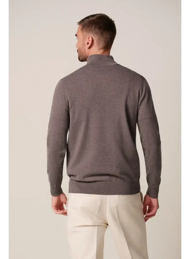 Half Zip Luxury Basic Aubergine PPXJ30002D