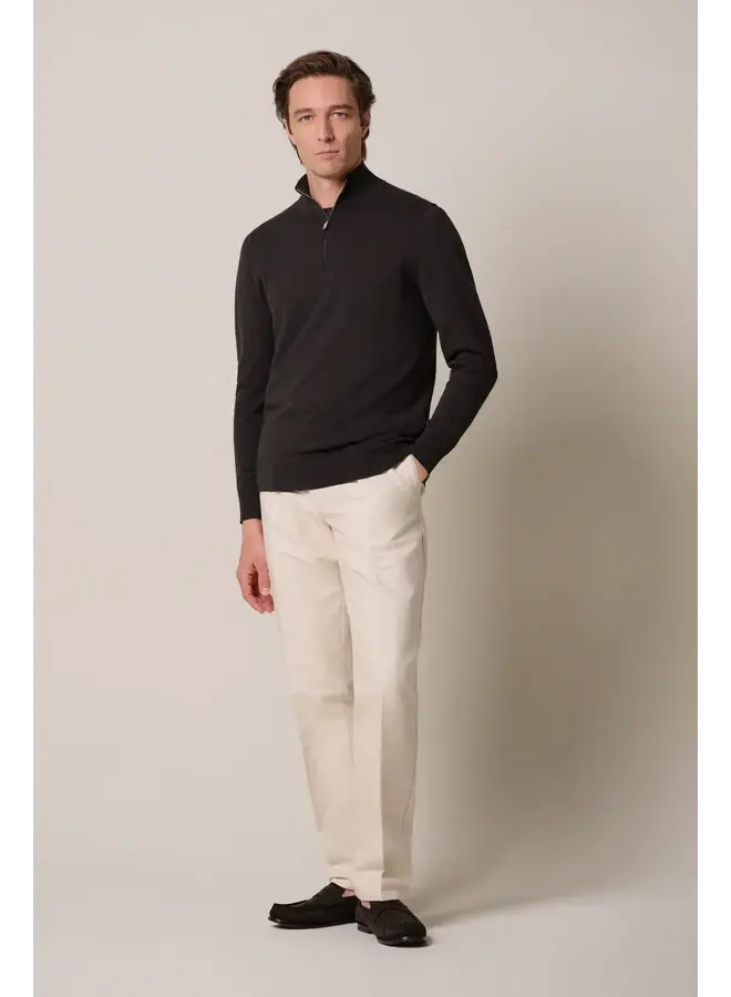 Half Zip Luxury Basic Bruin PPXJ30002E
