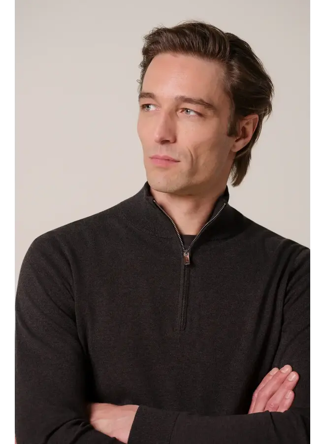 Half Zip Luxury Basic Bruin PPXJ30002E
