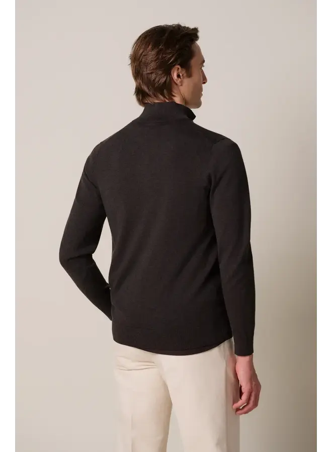 Half Zip Luxury Basic Bruin PPXJ30002E