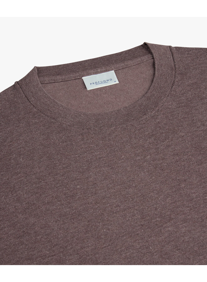 Crewneck Luxury Basic Aubergine PPXJ30001D