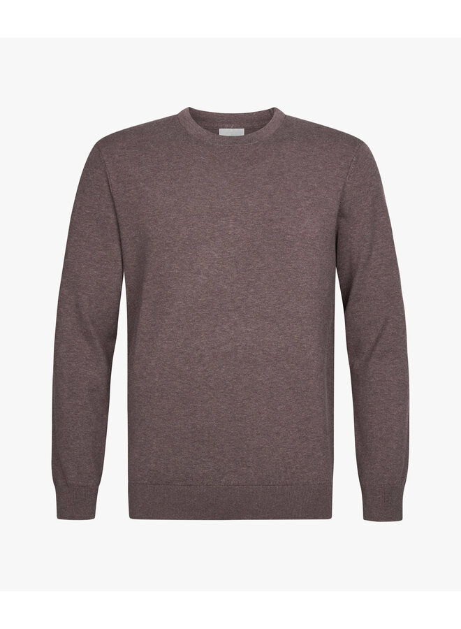Crewneck Luxury Basic Aubergine PPXJ30001D
