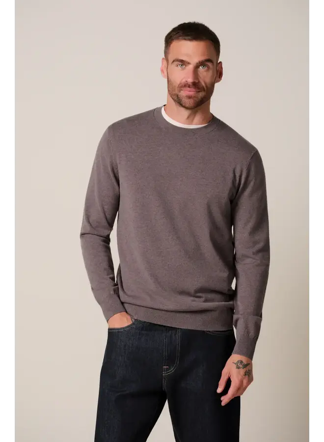 Crewneck Luxury Basic Aubergine PPXJ30001D