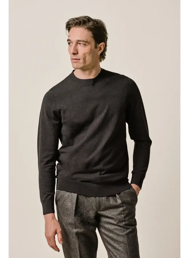 Crewneck Luxury Basic Bruin PPXJ30001E