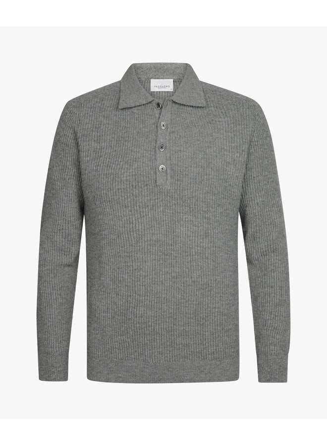 Polo Heavy wol Grijs PPXJ30060C