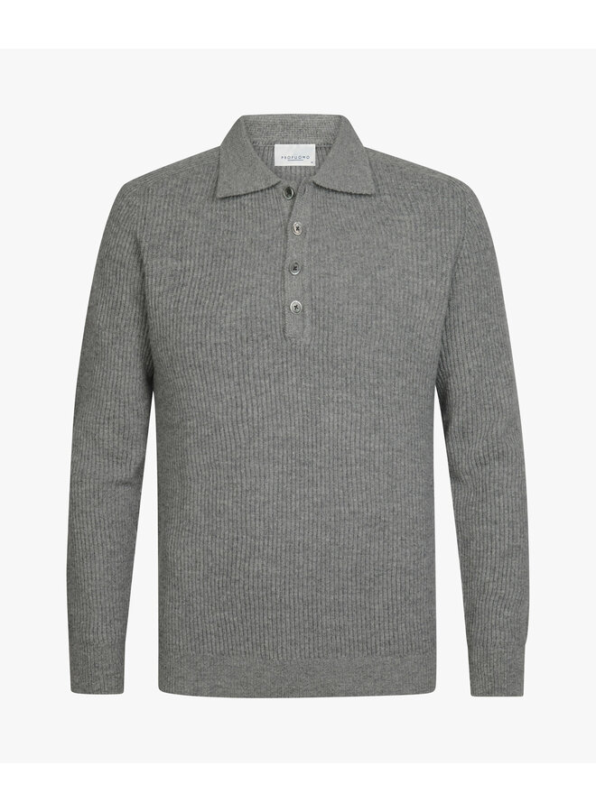 Polo Heavy wol Grijs PPXJ30060C