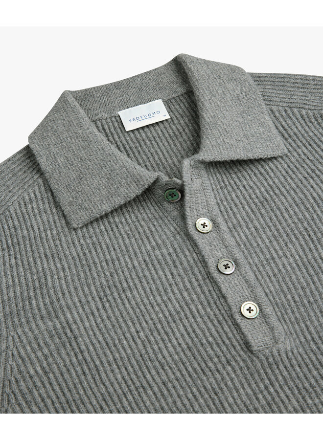 Polo Heavy wol Grijs PPXJ30060C