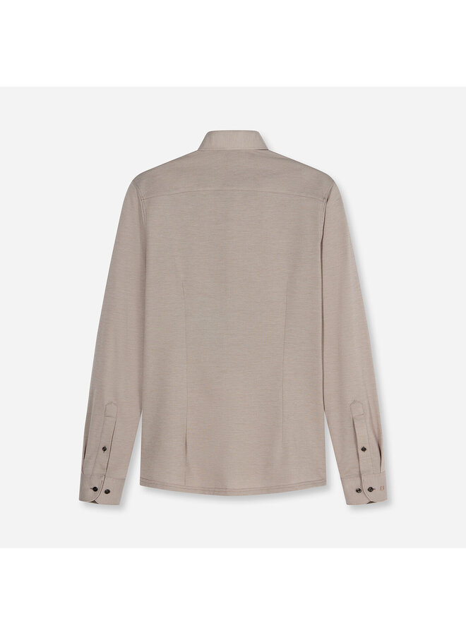 Overhemd Japanese Knitted Beige Modern Fit 1287 24 28