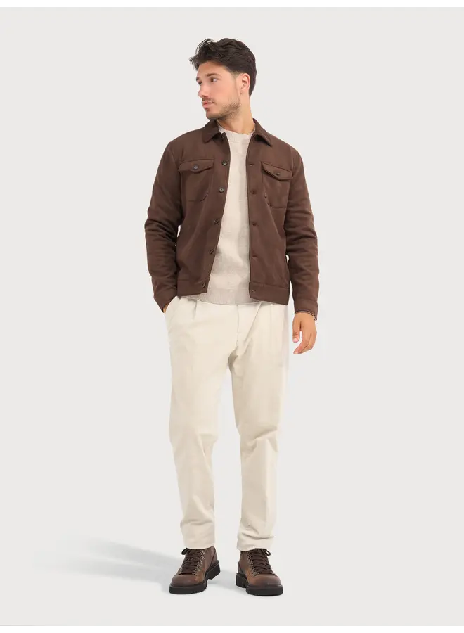 Overshirt Suède Look 627514 col 85 Bruin