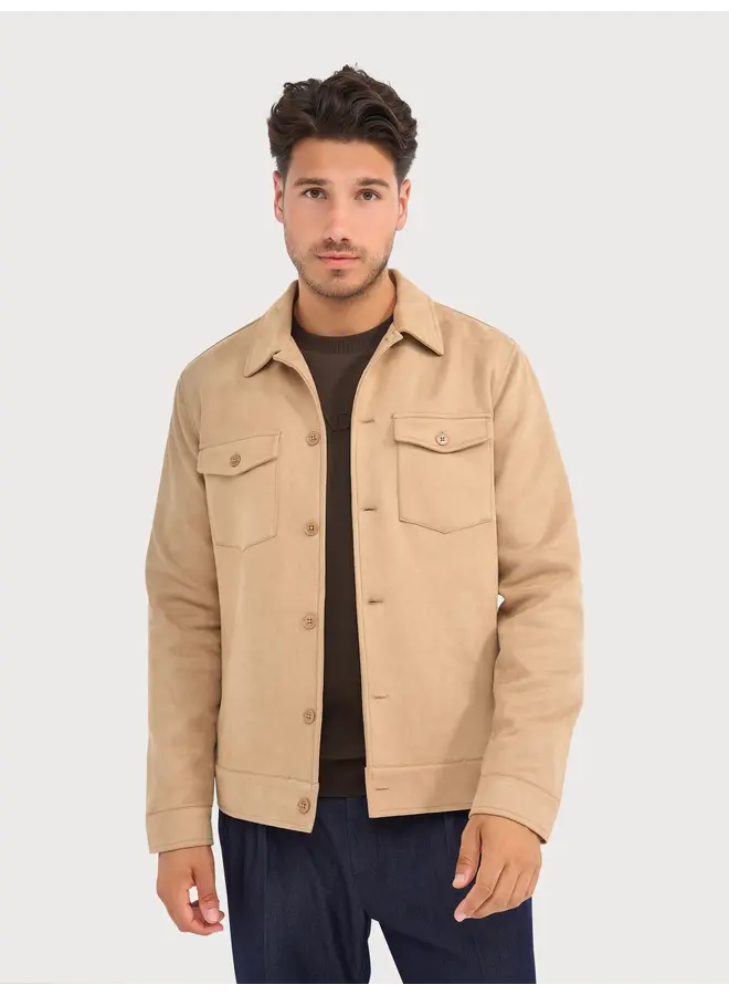 Overshirt Suède Look 627514 col 81 Beige