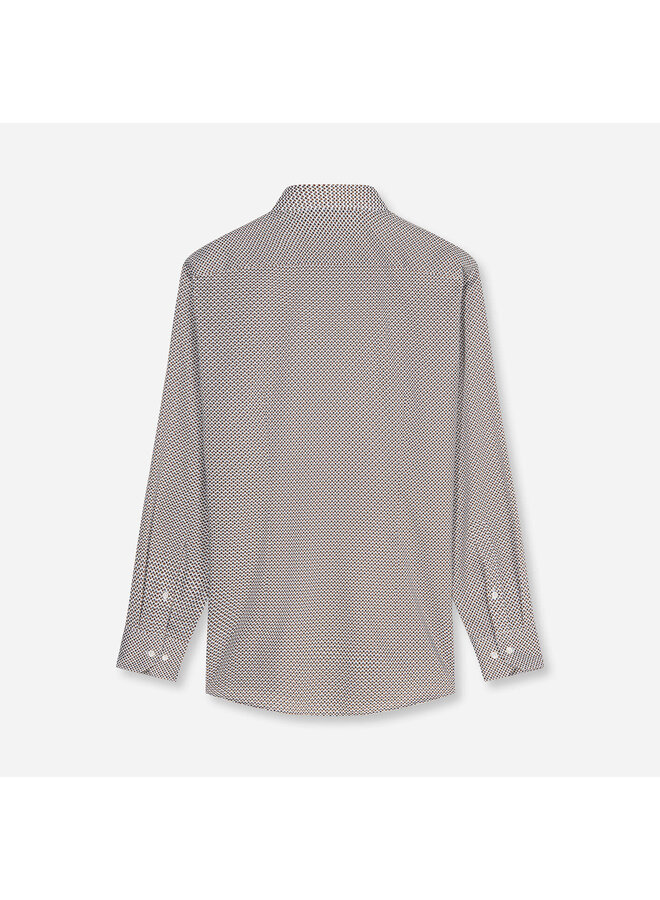 Overhemd Print Nougat Modern Fit Luxor 1308 24 27