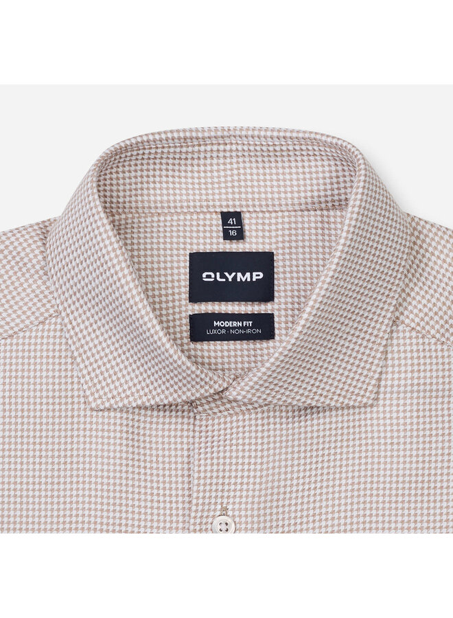 Overhemd Printje Nougat Modern Fit Luxor 1364 24 27