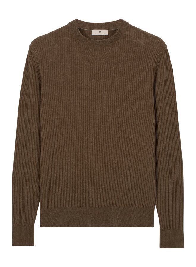 Crewneck Chenille Rib 6282TM300 col 75 Groen
