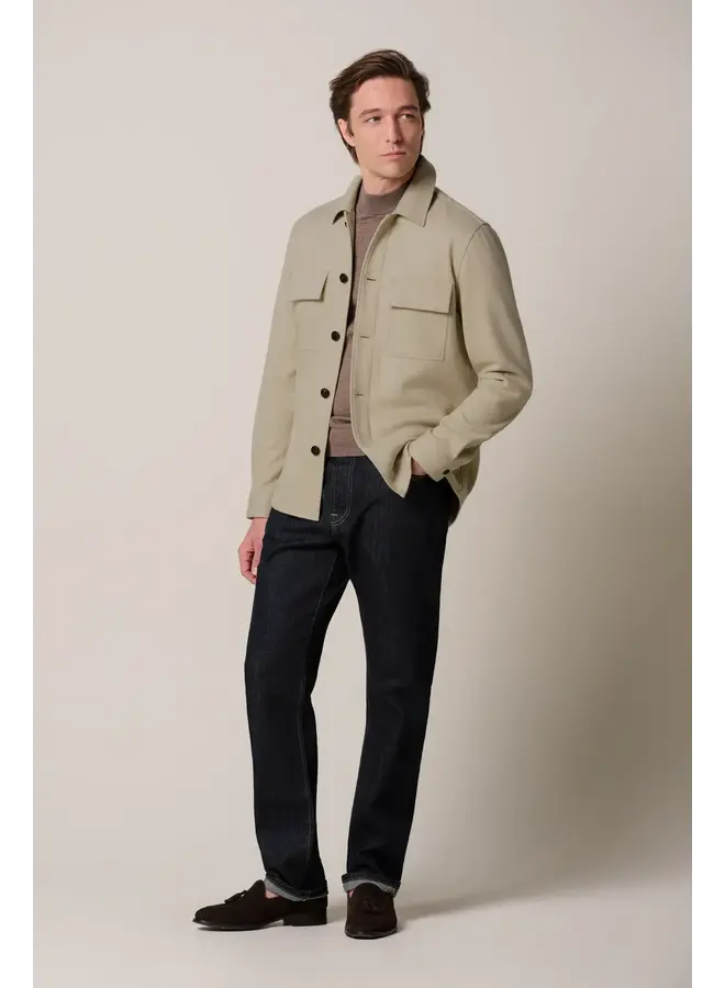 Overshirt Beige Knitted PPXF30001E